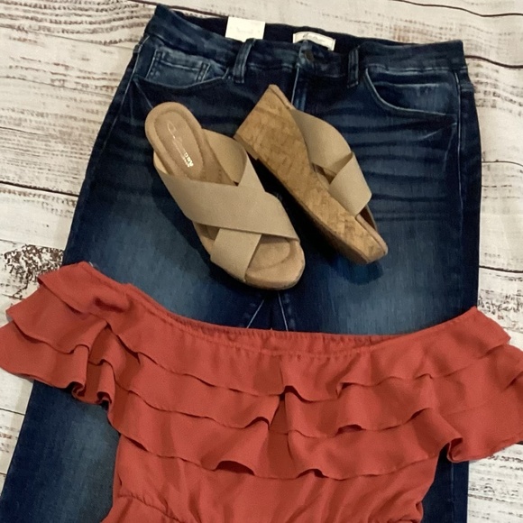 1105. KanCan Signature High-Rise Skinny Jeans Dark Blue Denim NWT Size 31x31 - Picture 7 of 7